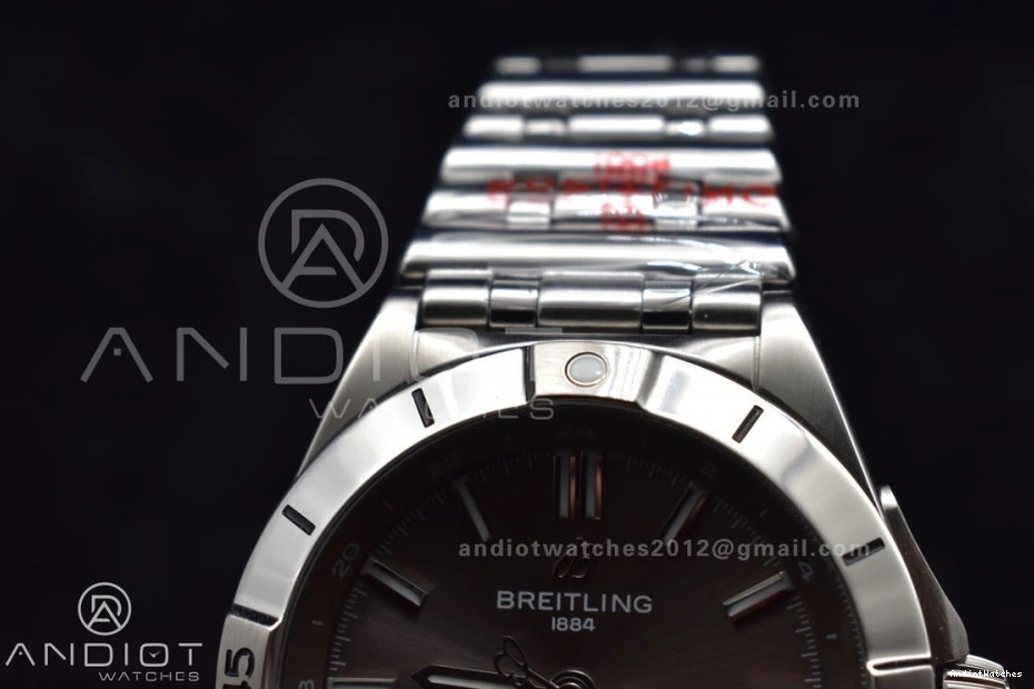 Chronomat Breitling Automatic 529 SoftTouch 1:1 Grey SS Dial 40mm Factory A on Bracelet Best BLS Edition GMT 0226